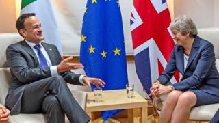 Leo Varadkar and Theresa May, seen here in Brussels in October, spoke on the telephone on Monday