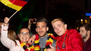 La joie se lit sur le visage des supporters de la Mannschaft.