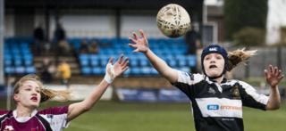 Compete for the ball following a line-out