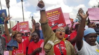 Wanaharakati waliandamana Alhamisi wiki iliyopita kumshinikiza Rais Kenyatta kuchukua hatua