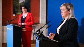 Arlene Foster and Michelle O'Neill