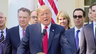 Donald Trump Says New Trade Deal Is 'most Important Ever' - BBC News