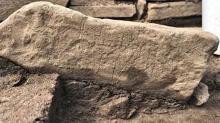 Decorated stone