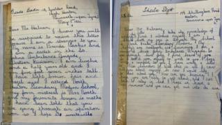 The letters written by Brenda Barker and Sheila Scott