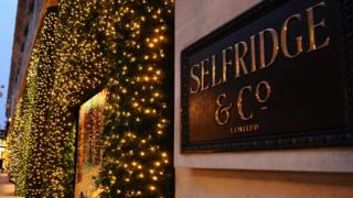Рождественская витрина Selfridge