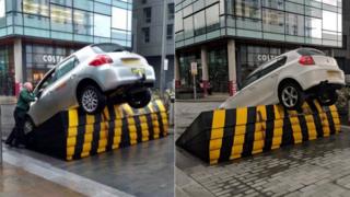 Cars trapped at Media City