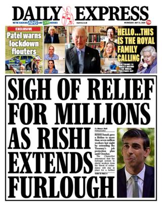 Daily Express front page