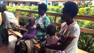 Ababyeyi baje muri gahunda y'imbonezamirire ku kigo nderabuzima cya Rubungo mu karere ka Gasabo mu mujyi wa Kigali