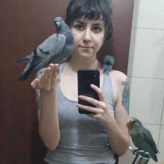 'Fui xingada nas redes sociais por resgatar um pombo ferido' 'Fui xingada nas redes sociais por resgatar um pombo ferido'