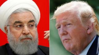 Ubushyamirane bwariyongereye ku butegetsi bwa Perezida Hassan Rouhani wa Irani na Donald Trump w'Amerika