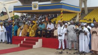 A bana ba bu bikin sallah a birnin Accra