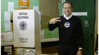 João Doria na seção de votação