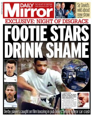 Mirror front page 27/09/19