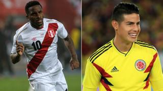 Jefferson Farfán y James Rodríguez