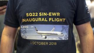 Passenger with flight details printed on it