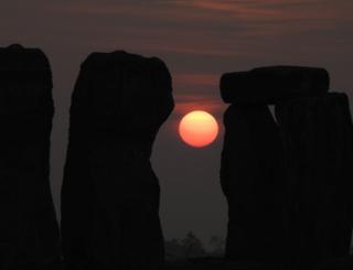 Sunset at Stonehenge