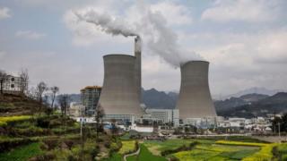 Planta de carbón en China.
