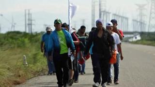 Caravana de migrantes en México