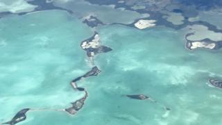 Воздушный снимок показывает некоторые из Флорида-Кис
