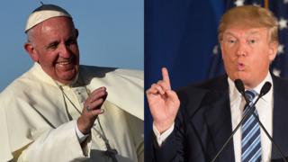 Папа Франциск и Дональд Трамп