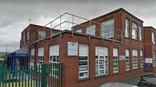 school clarksfield oldham primary rejected trojan claims horse alleged threats received caption teacher copyright death head she google