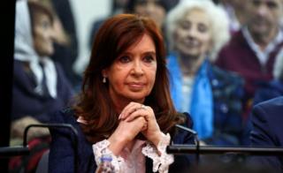 President Cristina Fernández de Kirchner appears at court in Buenos Aires