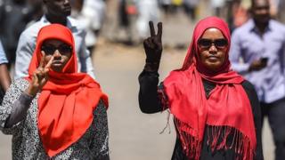 Women protesting