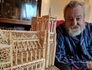 David Harding and matchstick Notre Dame