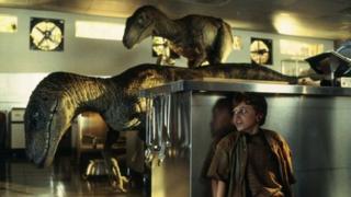 Escena del film "Parque Jurásico"