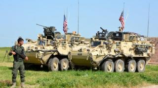 Спільний патруль курдів і американців у Сирії