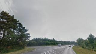 A143 near Hollow Way Hill