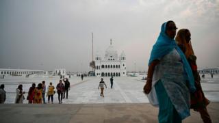 কর্তারপুর সাহিব গুরদোয়ারাতে তীর্থযাত্রীরা