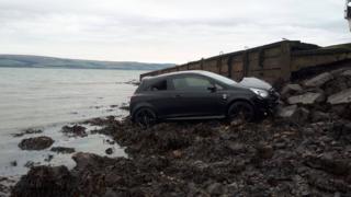 Crashed car