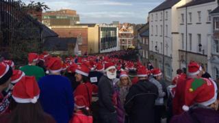 The city's walls up on Magazine Street were packed to the rafters