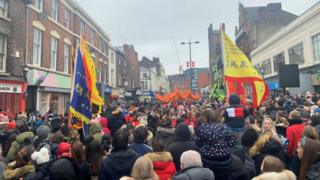 Parade in Liverpool