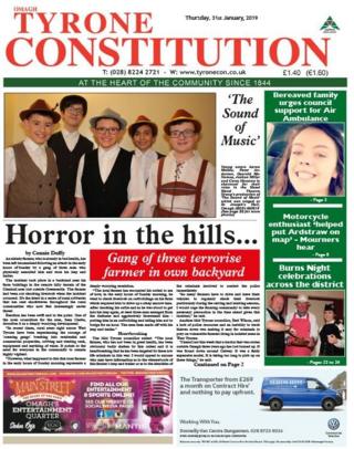 Tyrone constitution front page