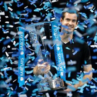 Great Britain"s Andy Murray celebrates
