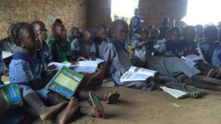 St Jude Nabuyeywe school pupils in western Kenya