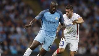 Yaya Toure amaze kuboneka rimwe gusa mu kibuga Man City ikina na Steaua Bucharest