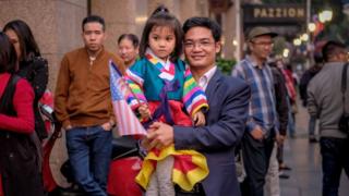 Vietnamitas, de cara a la reunión entre Kim y Trump en Hanoi.