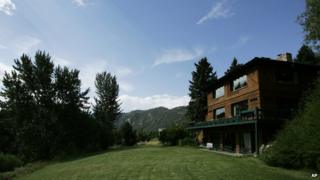 Garden view of Ernest Hemingway's Idaho house