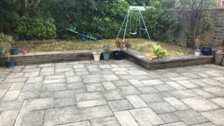 Paved garden