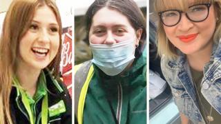 Composite of Megan, Cath and Liz