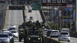 Patrulhamento feito pelas forças armadas na Grande Vitória, no ES