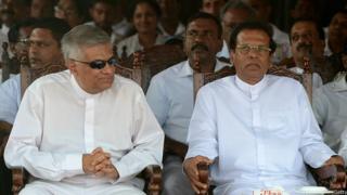 අගමැති රනිල් වික්රමසිංහ සහ ජනපති මෛත්රීපාල සිරිසේන