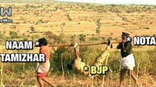 நோட்டாவை விட குறைந்த வாக்குகள் பெற்ற பா.ஜ.க: வைரலாகும் மீம்கள்