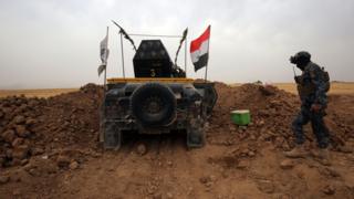 Habur Sınır Kapısı yakınlarındaki Irak askerleri