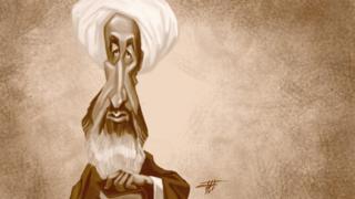 محمد حسین نائینی، معروف به علامه نائینی، صاحب رساله تنبیهالامه و تنزیهالمله. طرح از افشین سبوکی
