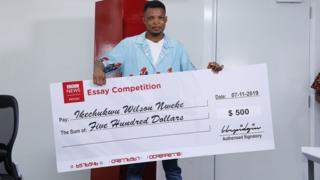 Ikechukwu Wilson winner of BBC Pidgin Essay Competition