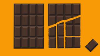 Barras de chocolate